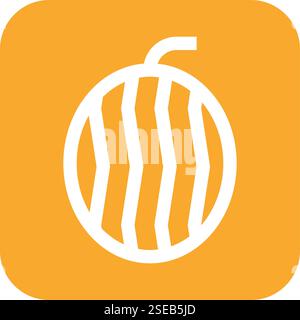 Wassermelone Vektor Symbol Design Illustration Stock Vektor