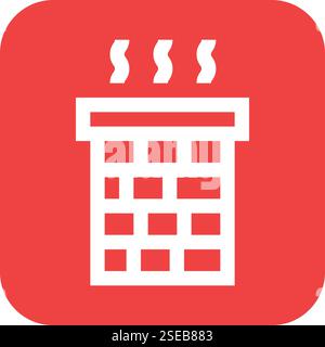 Schornsteine Vektor-Symbol Design-Illustration Stock Vektor