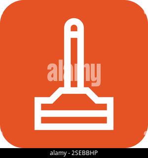 Wischer-Vektor-Symbol Design-Illustration Stock Vektor