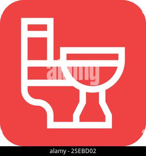 Toilette Vektor Icon Design Illustration Stock Vektor