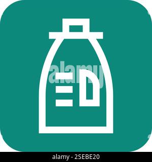 Stoffweichmacher Vektor-Symbol Design-Illustration Stock Vektor