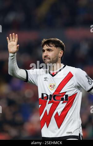 Unai Lopez (Rayo Vallecano) wurde während des LaLiga EA SPORTSPIELS zwischen Teams von Rayo Vallecano und Real Valladolid CF im Estadio de Vallecas gesehen. Endergebnis: Rayo Vallecano 1:0 Real Valladolid CF Stockfoto