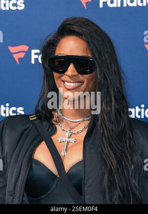 New Orleans, USA. Februar 2025. Ciara nimmt 2025 an der Fanatics Super Bowl Party in der Sugar Mill am 8. Februar 2025 in New Orleans, Louisiana, Teil. Foto: AJT/imageSPACE Credit: Imagespace/Alamy Live News Stockfoto