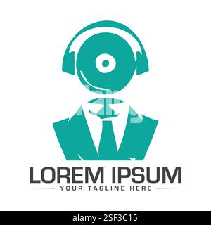 Media Player-Logo-Design Stock Vektor