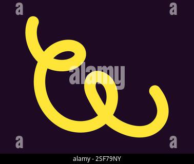 Helle, neonfarbene Formen mit glatten Kurven und Schleifen. Lebendige Farben übergehen durch nahtlose Verläufe und mischen Farbtöne wie Rosa, Blau, Grün, A Stock Vektor