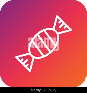 Candy Vector Icon Design Illustration Stock Vektor