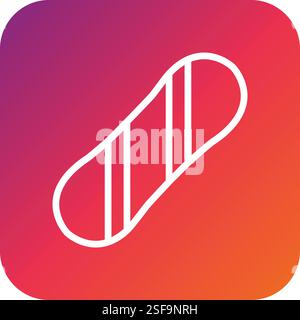 Snowboard Vektor Symbol Design Illustration Stock Vektor