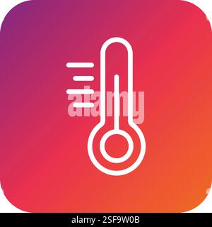 Design-Illustration Für Thermometer-Vektor-Symbole Stock Vektor