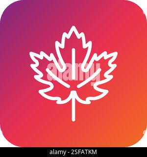 Ahornblatt-Vektor-Symbol Design-Illustration Stock Vektor