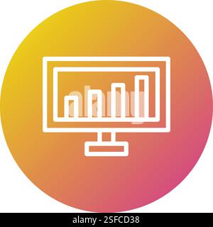 Analyse Vektorsymbol Konstruktionsdarstellung Stock Vektor