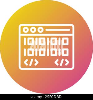 Coding Vector Icon Design Illustration Stock Vektor