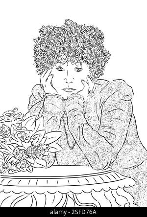 Porträt von Sarah Bernhardt, der Göttlichen Sarah, berühmten französischen Schauspielern der Belle Epoque Stockfoto