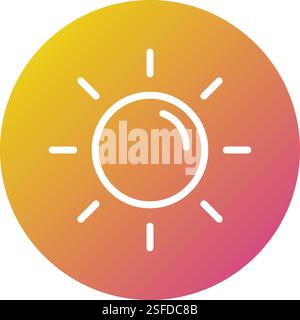 Sun Vector Icon Design Illustration Stock Vektor