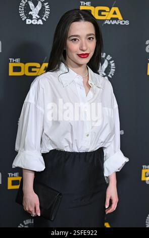 Beverly Hills, Usa. Februar 2025. Mikey Madison nimmt am Samstag, den 8. Februar 2024, an den 77. Jährlichen Directors Guild of America Awards im Beverly Hilton Hotel in Beverly Hills, Kalifornien, Teil. Foto: Chris Chew/UPI Credit: UPI/Alamy Live News Stockfoto