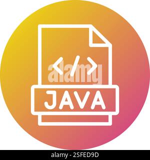 Java Vector Icon Design-Illustration Stock Vektor