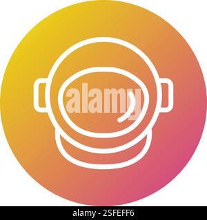 Astronautenhelm Vector Icon Design Illustration Stock Vektor