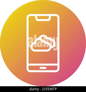 Wetter-App Vektor-Symbol Design Illustration Stock Vektor