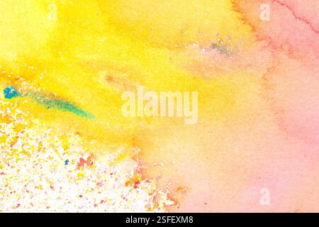 Lebendige, fließende Aquarelle Farbe Swirls Hintergrund Abstract Stockfoto