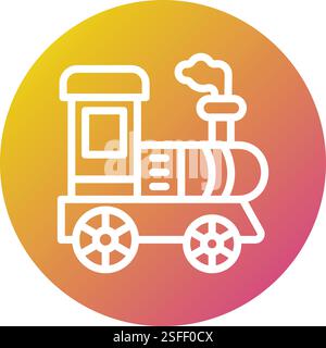 Lokomotive Vektor-Symbol Design-Illustration Stock Vektor