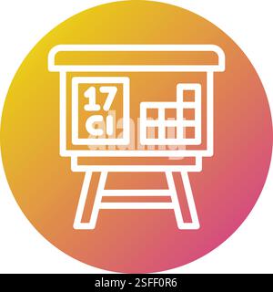 Periodensystem Vektorsymbol Konstruktionsabbildung Stock Vektor