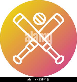 Baseball-Vektor-Symbol-Design-Illustration Stock Vektor