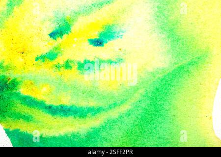 Lebendige, fließende Aquarelle Farbe Swirls Hintergrund Abstract Stockfoto