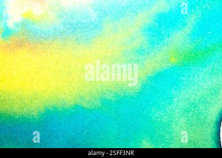 Lebendige, fließende Aquarelle Farbe Swirls Hintergrund Abstract Stockfoto