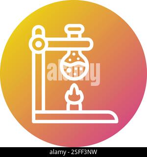 Bunsenbrenner Vektor Icon Design Illustration Stock Vektor