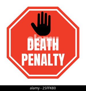 Symbol für Todesstrafe beenden Stockfoto