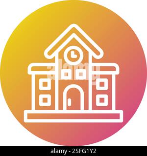 Bahnhof Vektor-Symbol Design-Illustration Stock Vektor