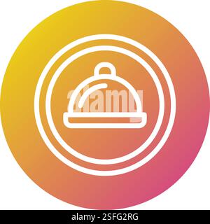 Restaurant Vektor Icon Design Illustration Stock Vektor