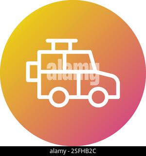 Illustration Zum Design Des Jeep-Vektor-Symbols Stock Vektor