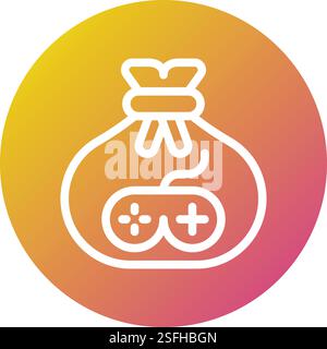 Geldbeutel Vektor Icon Design Illustration Stock Vektor