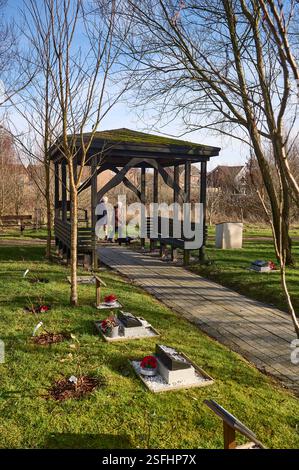 Fylde Memorial Arboretum und Gemeindewald. Stockfoto