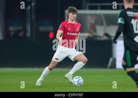 Alkmaar, Niederlande. Februar 2025. ALKMAAR, NIEDERLANDE - 9. FEBRUAR 2025: Wouter verliert AZ während eines niederländischen Eredivisie-Spiels zwischen AZ und PEC Zwolle im AFAS-Stadion am 9. Februar. (Foto von Ed van de Pol/Orange Pictures) Credit: Orange Pics BV/Alamy Live News Stockfoto