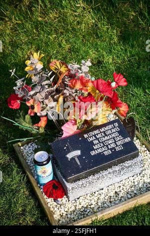 Fylde Memorial Arboretum und Gemeindewald. Tribut an das ehemalige Kommando Stockfoto