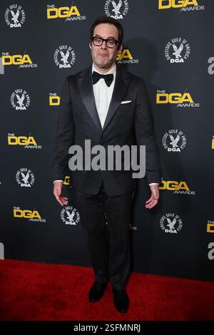 Beverly Hills, USA. Februar 2025. Bill Hader nimmt am 8. Februar 2025 an den 77. Jährlichen Directors Guild of America Awards im Beverly Hilton in Beverly Hills, Kalifornien Teil Foto: Crash/imageSPACE Credit: Imagespace/Alamy Live News Stockfoto