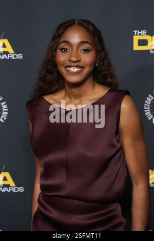 Beverly Hills, USA. Februar 2025. Ayo Edebiri nimmt am 08. Februar 2025 an den 77. Jährlichen Directors Guild of America Awards im Beverly Hilton in Beverly Hills, Kalifornien Teil Foto: Crash/imageSPACE Credit: Imagespace/Alamy Live News Stockfoto