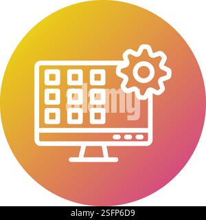 Anwendungsvektorsymbol Konstruktionsabbildung Stock Vektor