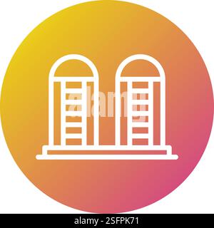 Illustration Des Silo-Vektor-Symbols Stock Vektor