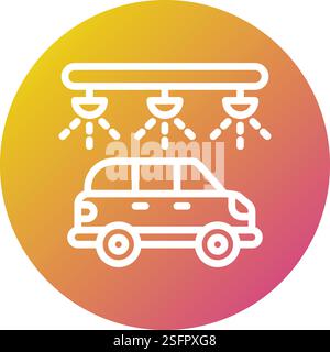 Autowaschanlage Vektor-Symbol Design-Illustration Stock Vektor