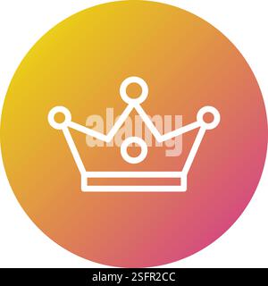 Illustration Des Kronenvektor-Symbols Stock Vektor