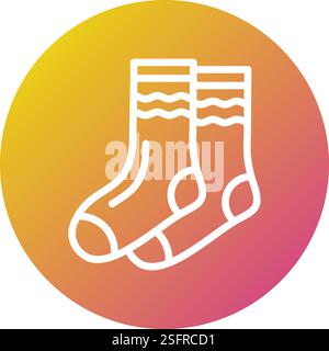 Illustration Des Socken-Vektor-Symbols Stock Vektor