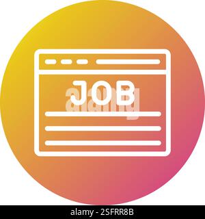 Job Vector Icon Design Illustration Stock Vektor