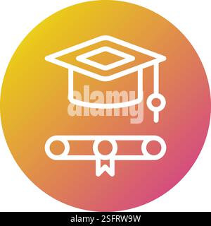 Bildungs-Vektor-Symbol Design-Illustration Stock Vektor
