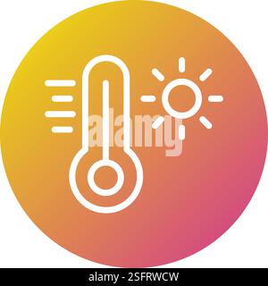 Design-Illustration Für Thermometer-Vektor-Symbole Stock Vektor