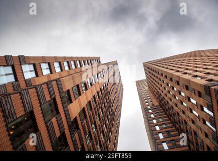 High-Rise Bürohaus im Großraum Amsterdam Zuid der niederländischen Hauptstadt in den Niederlanden Stockfoto