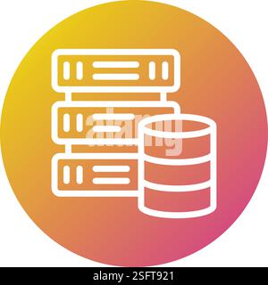 Darstellung des Symbols für datengesteuerte Vektoren Stock Vektor