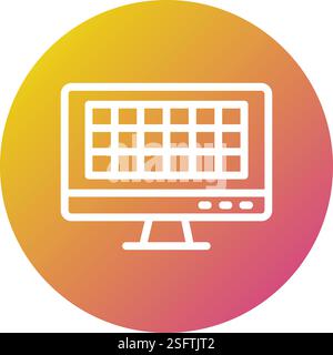 Rastervektor-Symbol Entwurfsdarstellung Stock Vektor