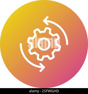 Illustration Des Agile Vector Icon Design Stock Vektor